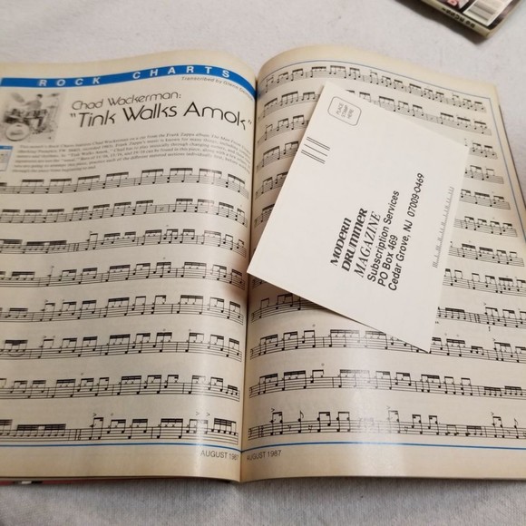 Aug. 1987 Modern Drummer Mag Buddy Rich, Mike Baird Spec tribute issue - Picture 4 of 9